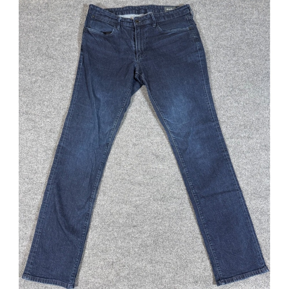 Men's Straight Dark Blue Jeans